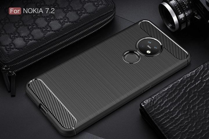 Image du produit Screenguard Étui Nokia 7.2 Carbon Brushed Soft TPU (Nokia 7.2)