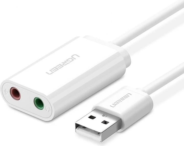 Actual product image Ugreen External USB sound card for headphones, speakers, headsets (USB)