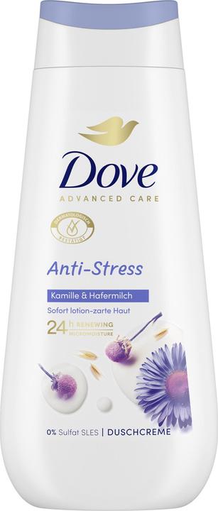 Produktbild Dove Advanced Care Pflegende Duschcreme Anti-Stress mit Kamille & Hafermilch 225ml (225 ml)