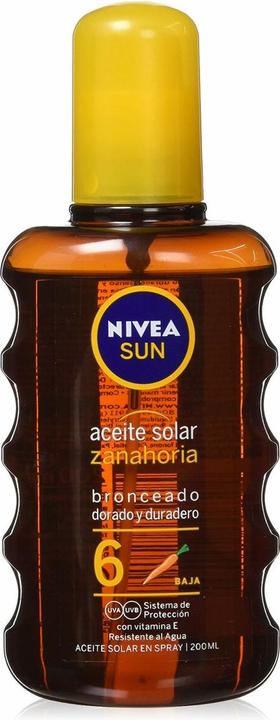 Image du produit NIVEA Huile solaire Spray Spf 6 200ml (Huile solaire, Jusqu'à SPF 10, 200 ml)