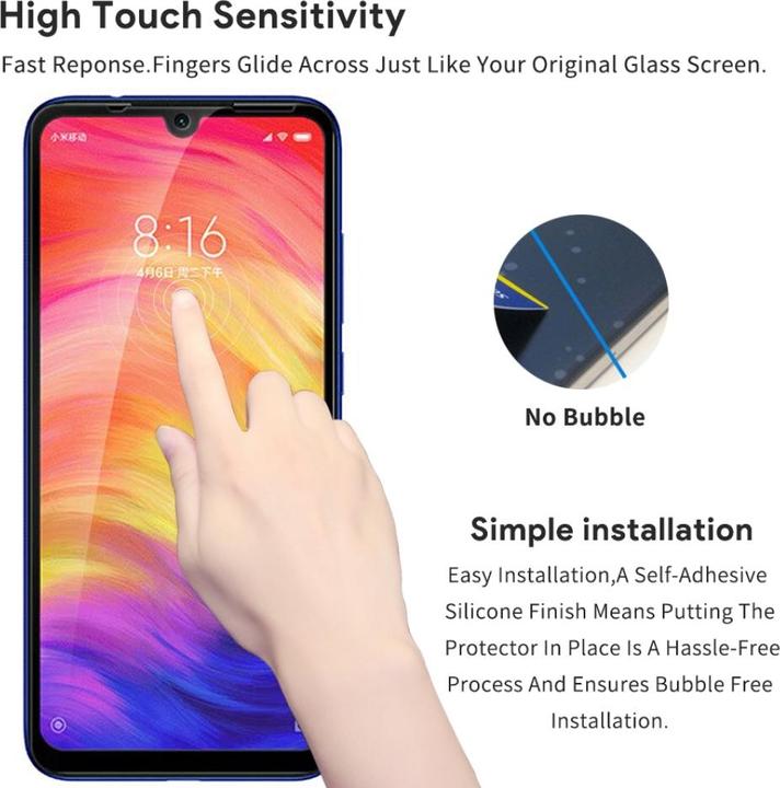 Image du produit Screenguard Xiaomi Redmi Note 7 Full Screen Protective Glass 2.5D 9H (1 pièce(s), Xiaomi Redmi Note 7)