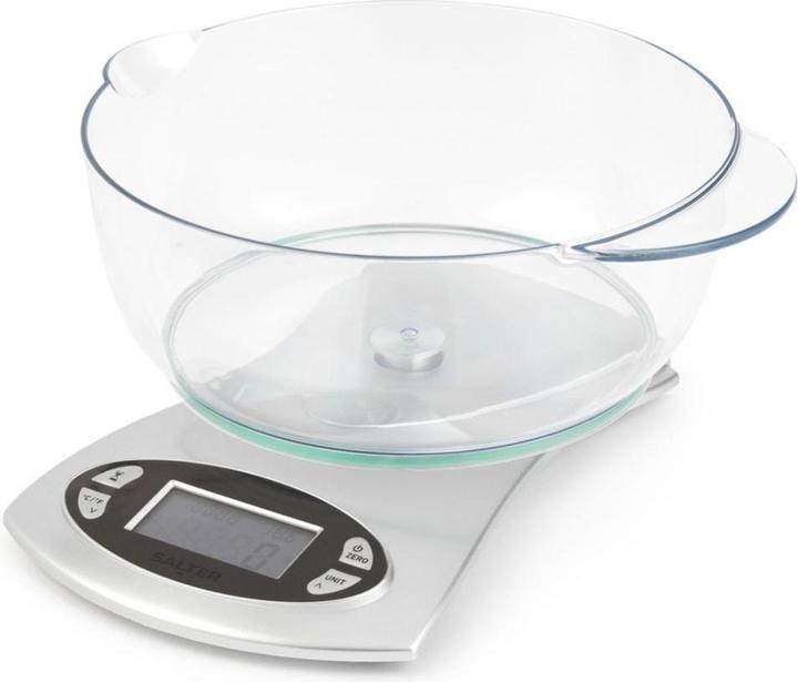 Salter 1069 SVDR 5 kg electronic kitchen scale - Sidabrinis