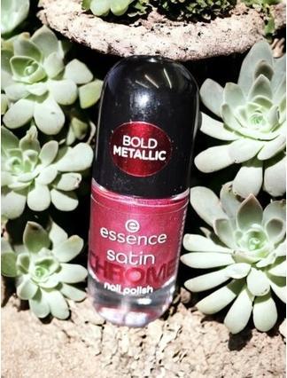 Image du produit essence satin CHROME nail polish vernis à ongles (Meta Maroon, Vernis couleur)