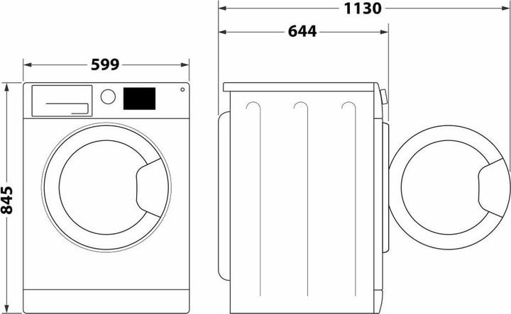 Image du produit Whirlpool W6 08 SILENCE FR Machine à laver 10 (10 kg, Gauche)