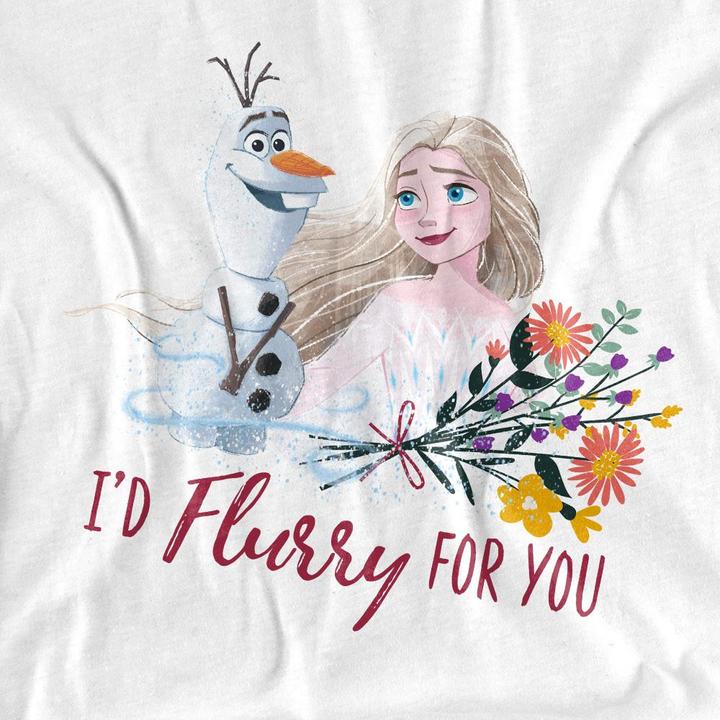 Produktbild Disney Frozen I'd Flurry For You TShirt Valentinstag (XXL)
