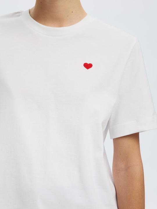 Image du produit Selected Femme Besticktes T-Shirt mit Rundhalsausschnitt (XXL)