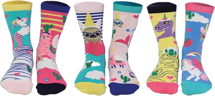 Produktbild United Oddsocks Llama V Unicorn (3er Pack, 37 - 42)
