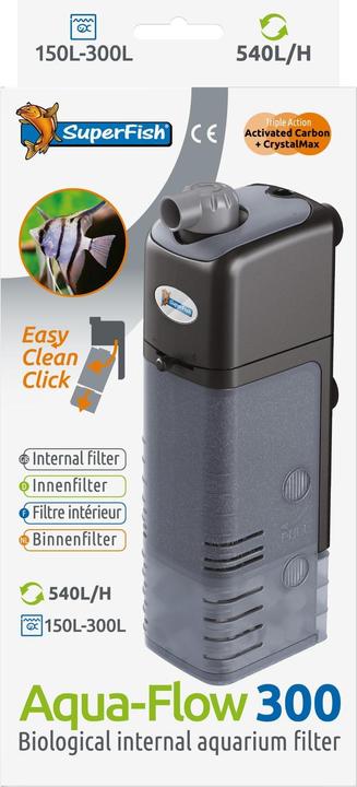 Produktbild SuperFish Aquaflow 300 Filter, Produkttyp: Innenfilter, Grundfarbe (300 l, Innenfilter, Kaltwasser, Süsswasser)