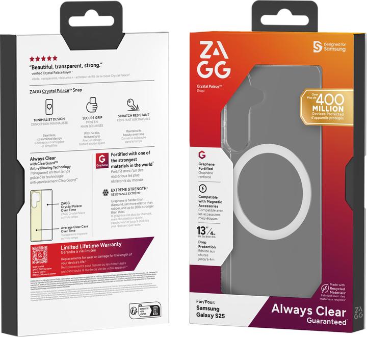 Actual product image Zagg Crystal Palace Snap Samsung Galaxy S25 (Samsung Galaxy S25)
