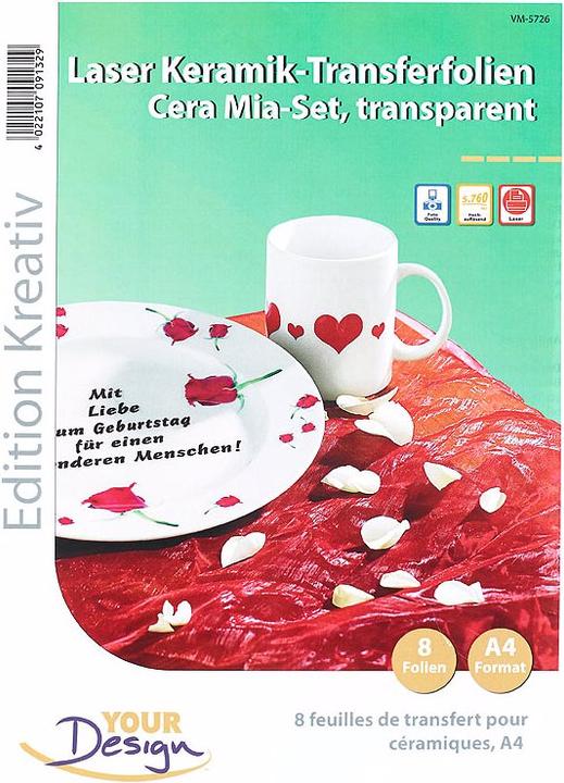 Produktbild Your Design 8 Cera Mia Keramik-Transferfolien (140 g/m², A4)