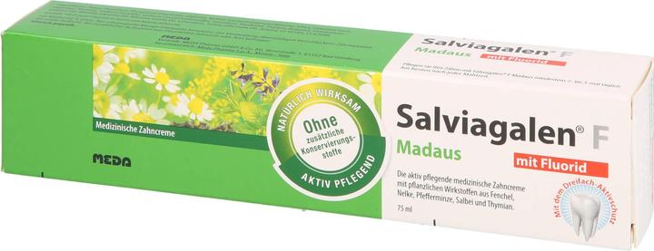 Produktbild Meda Pharma Salviagalen F Madaus Zahncreme mit Fluorid, 75 ml Zahncreme (75 ml)