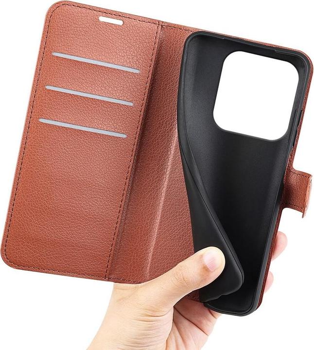 Image du produit Cover-Discount Xiaomi Redmi Note 14 5G - Leder Etui Hülle (Xiaomi Redmi Note 14 Pro 5G)