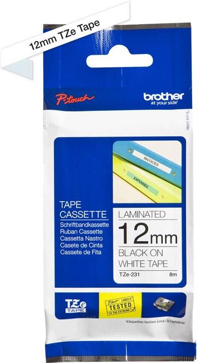 Actual product image Brother TZE231CIV (1.20 cm, White, Black)