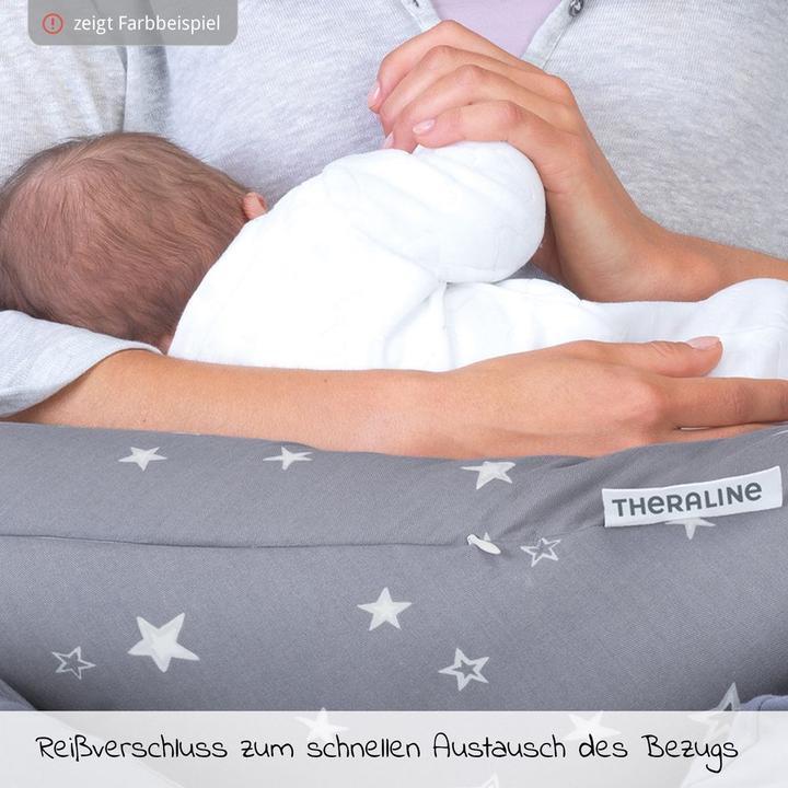 Produktbild Theraline Stillkissen "Das Original" mit Dinkel Füllung inkl. Bezug 190 cm (38 cm)