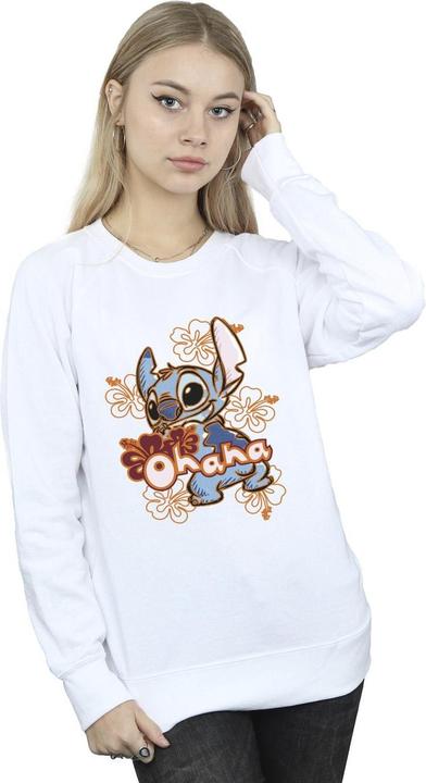 Immagine prodotto Disney Lilo And Stitch Ohana Orange Hibiscus Felpa Donna (L)