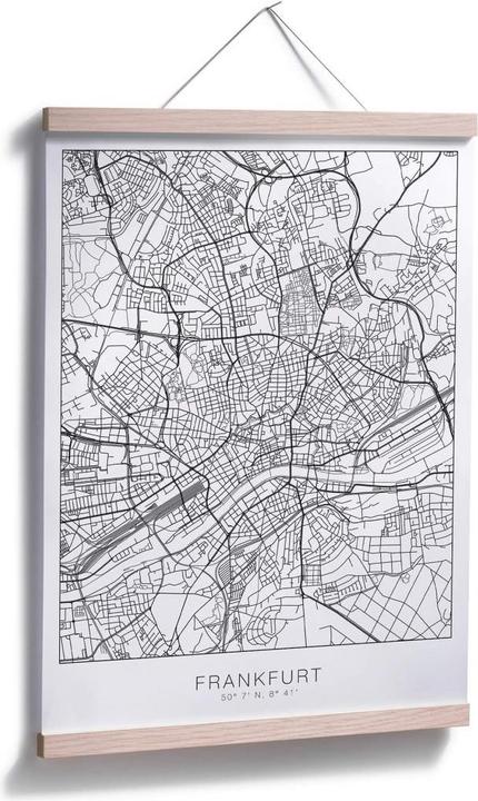 Immagine prodotto Trenddeko Mappa della città di Francoforte (80 x 100 cm)