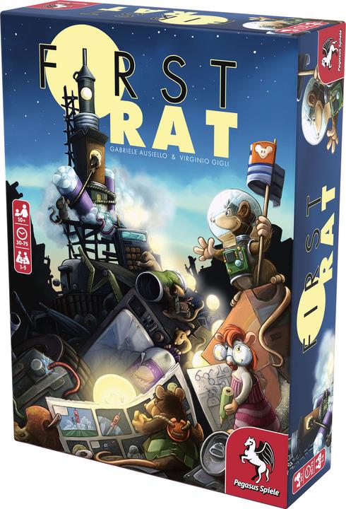 Immagine prodotto Pegasus 51232G - First Rat - Gioco da tavolo, per 1-5 giocatori dai 10 anni in su (edizione DE/EN) (Inglese)