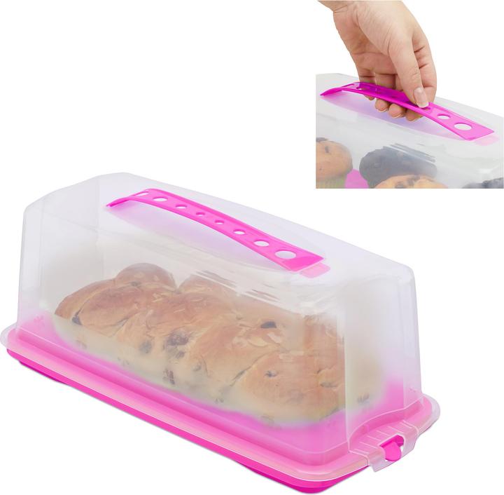 Actual product image Relaxdays Rectangular Cake Carrier