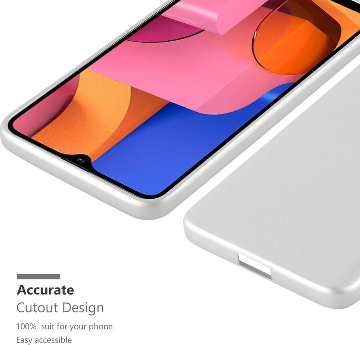 Productafbeelding Cadorabo TPU Matte Metallic hoes (Samsung Galaxy A20)