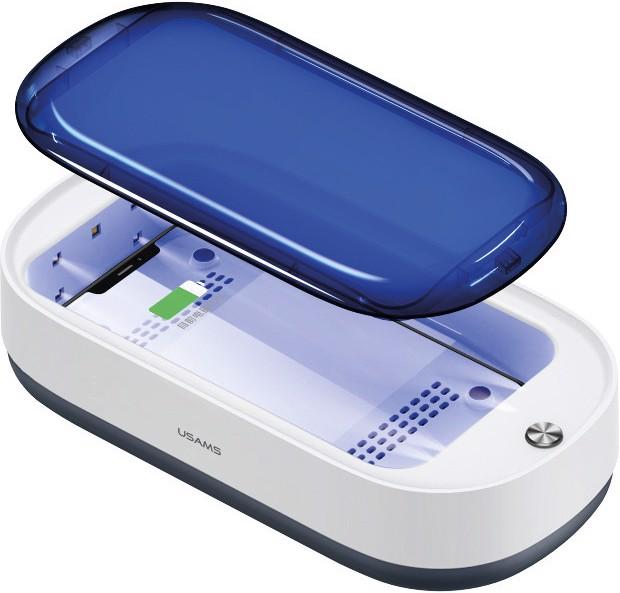 Actual product image Usams UV Sterilization Box with Qi Charging Station