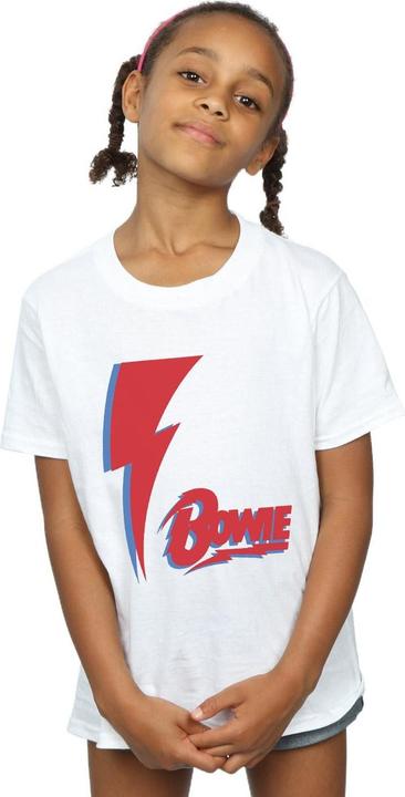 Immagine prodotto David Bowie Red Bolt Maglietta Ragazze (116)