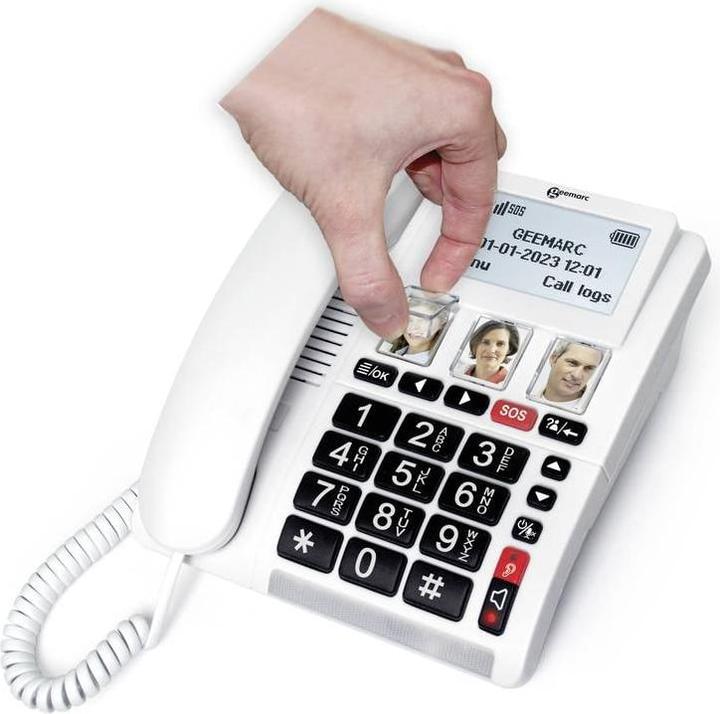 Produktbild Geemarc CL9000 - 4G Schnurgebundenes Notruftelefon mit Notrufarmband