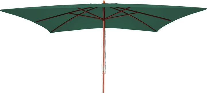 Produktbild Mendler Sonnenschirm Florida, 3x4m Polyester/Holz 6kg - grün (4 m)