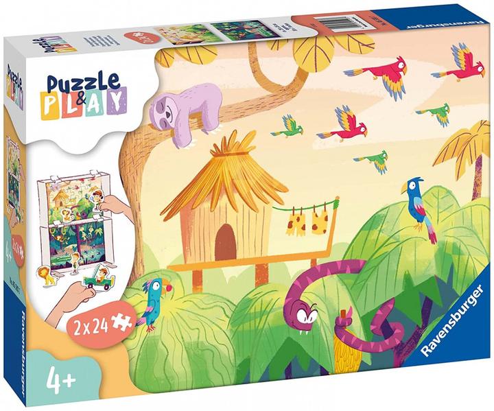 Actual product image Ravensburger Kinderpuzzle Puzzle&Play - 2x24 Teile Puzzle für Kinder ab 4 Jahre (24 pieces)