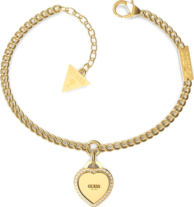 Image du produit Guess Bracelet FINE HEART acier inoxydable (19 cm, Acier inoxydable, 95% Acier inoxydable, 5% de cristaux)
