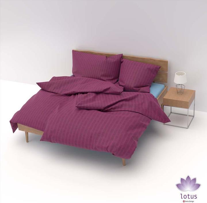 Image du produit Lotus Bettwaren Parure de lit en satin seersucker uni (Housse de couette, 240 x 240 cm)