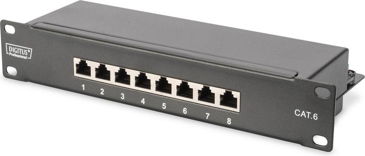 Digitus 1HE 8-Port 10" Cat6 geschirmt schwarz