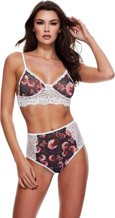 Immagine prodotto Baci Set reggiseno grigio floreale e in pizzo M/L (M/L)
