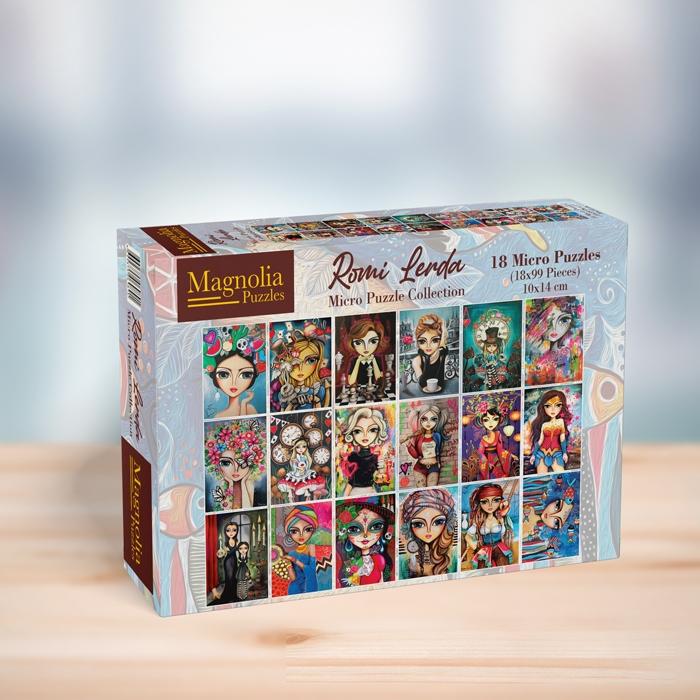 Produktbild Magnolia 18 Puzzles - Romi Lerda Micro Puzzle Set (99 Teile)