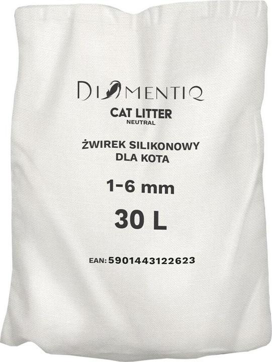Actual product image Diamentiq Neutral - Cat litter - 30 litres (Antibacterial, Non-clumping, Non-dusting, Fast absorbing, 28 kg)