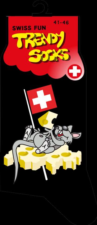 Actual product image Trendcompany Socks Mouse Swiss cheese (41 - 46)