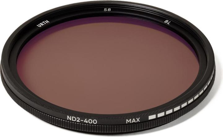 Immagine prodotto Urth Filtro ND variabile da 58 mm ND2 400 (1 8,6 stop) (Filtri grigi, 58 mm)