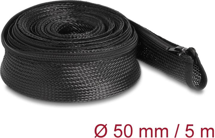 Image du produit Delock Gaine tressée avec fermeture à glissière (Enrouleur de câble)