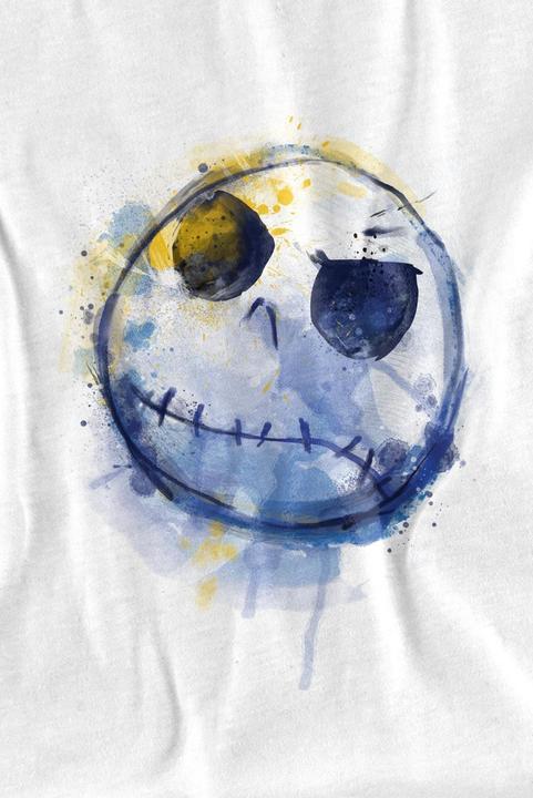 Actual product image The Nightmare Before Christmas Childrens/Kids Jack Skellington Painted T-Shirt (140)