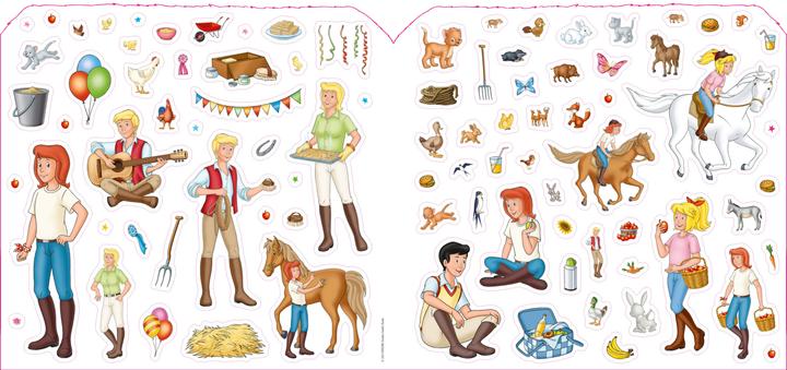 Actual product image Bibi & Tina - Stickers, Painting, Designing. With 250 stickers