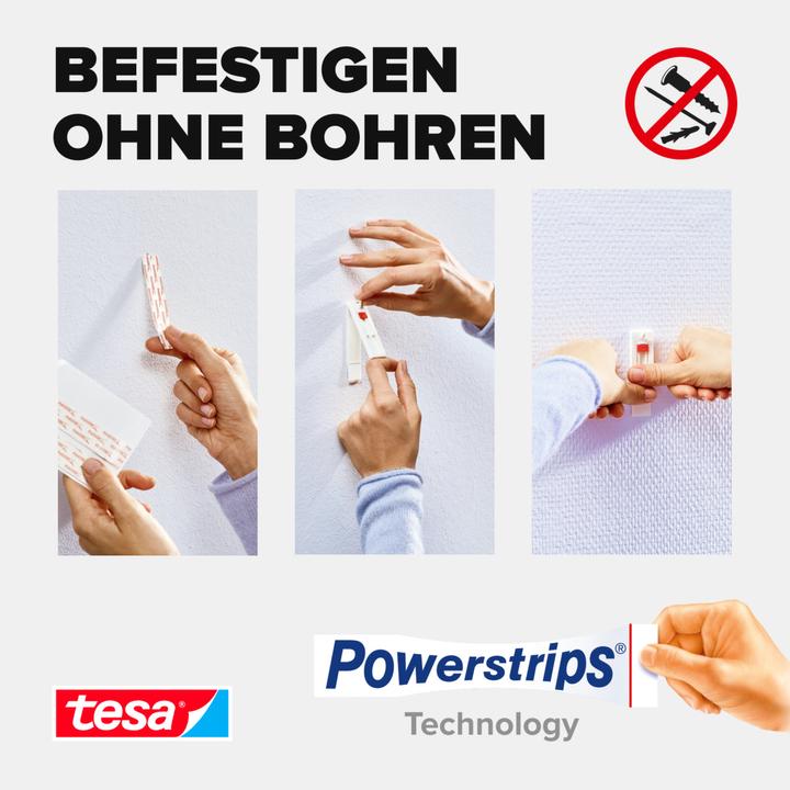 Immagine prodotto tesa Powerstrips SMALL, 1kg di forza di tenuta, 14x strisce biadesive