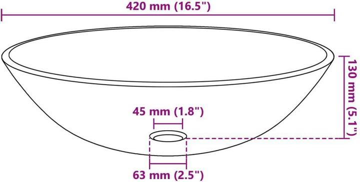 Actual product image VidaXL Agosto (420 mm, 420 mm)