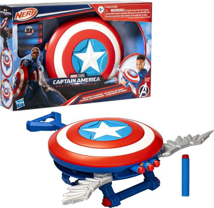 Produktbild Hasbro Marvel Captain America Brave New World Skyshot Bla