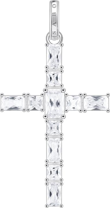 Immagine prodotto Thomas Sabo Ciondolo a forma di croce con pietre bianche (Argento 925)