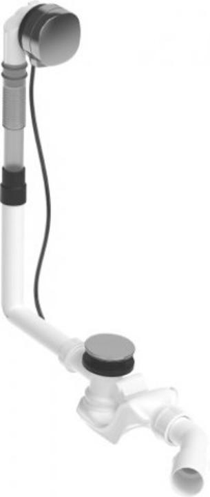 Duravit Ab-/Überlaufgarnitur QUADROVAL mit Wanneneinlauf chrom (Überlaufgarnitur, 1/2")
