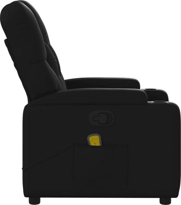 Actual product image VidaXL Massage chair black imitation leather,Colour: Black,Material