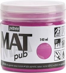 Image du produit Pebeo Acrylique Mat Pub (Rose tyrienne, 140 ml)