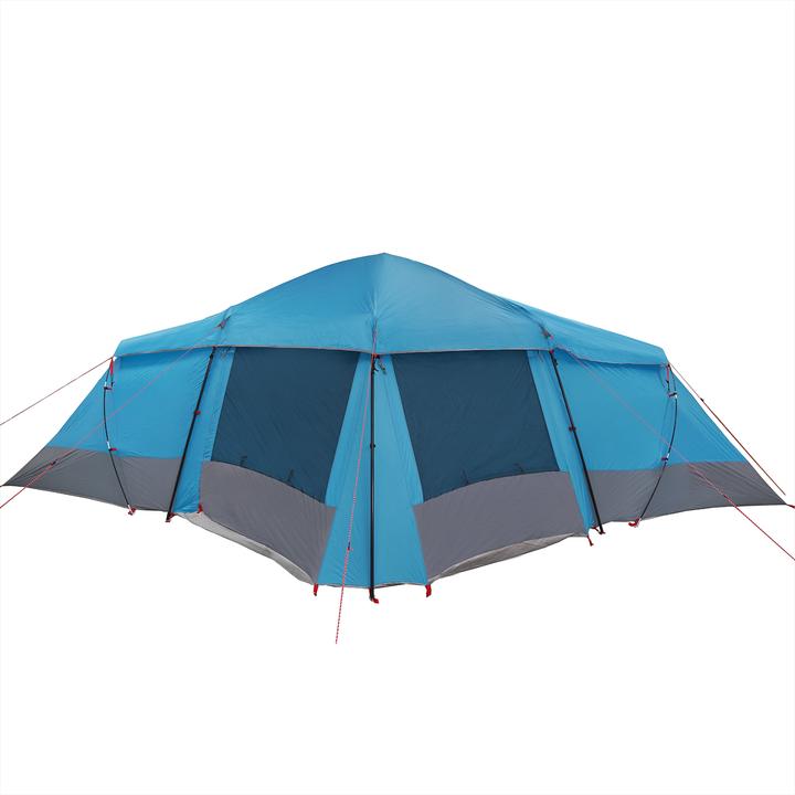 Immagine prodotto VidaXL Tenda familiare con finestre Cupola blu per 4 persone Impermeabile (Tenda a cupola, 4 persone)
