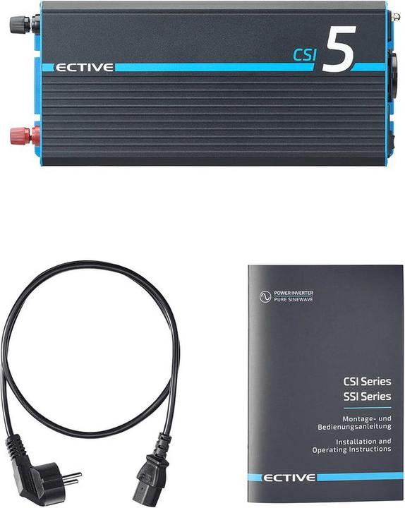 Image du produit Ective CSI52 Onduleur sinusoïdal 500W/12V avec chargeur et NVS