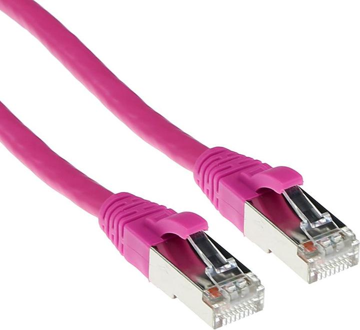 Actual product image FB2401 1m Cat6a SF/UTP (S-FTP) Pink Network Cable (S/FTP, CAT6a, 1 m)