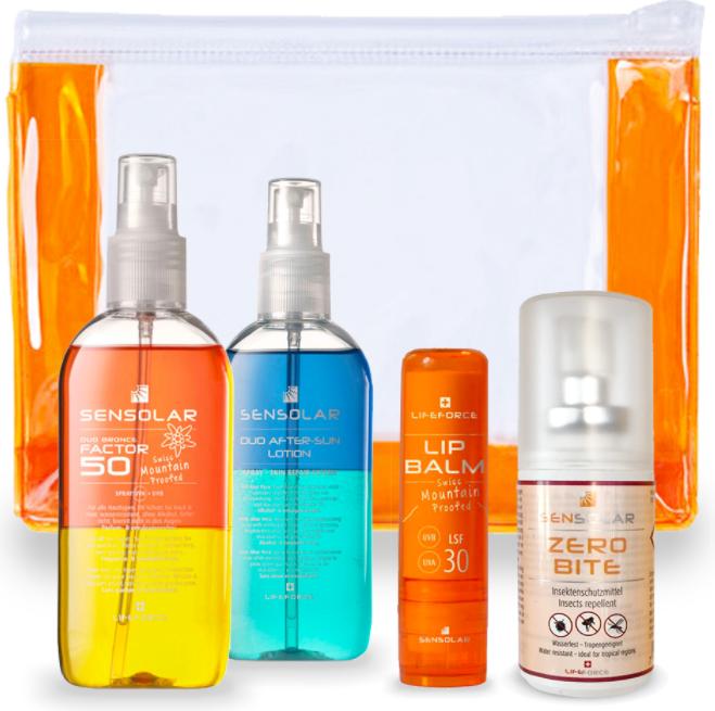 Image du produit Sensolar Kit de téléphone portable (Spray solaire, Stick solaire, SPF 50, 130 ml, 218 g)